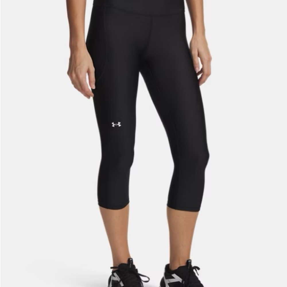 UNDER ARMOUR Women's High Rise Blue Capris